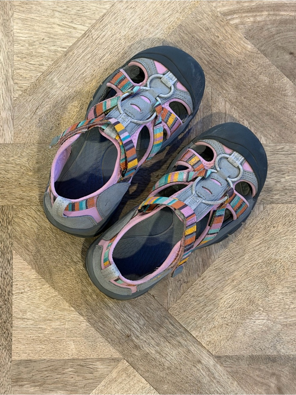 KEEN Kid’s Newport H2 Sandals in Lilac/Raya Stripe, size 2, Very gently used - Picture 2 of 7